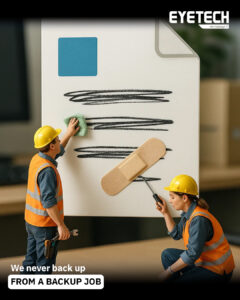 We never back up from a backup job