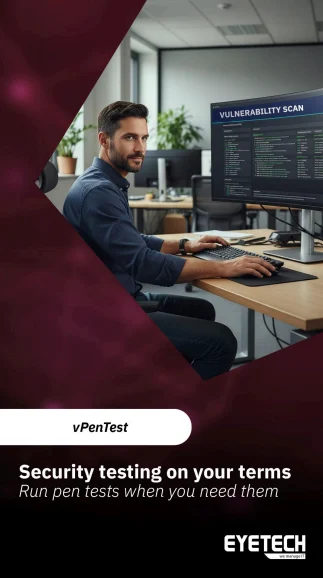 automated penetration testing dashboard showing vPenTest security scan results