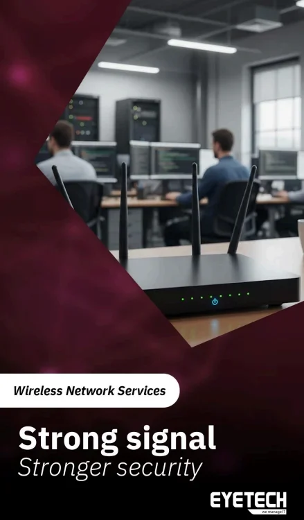 Team Using Devices in a Modern Workspace