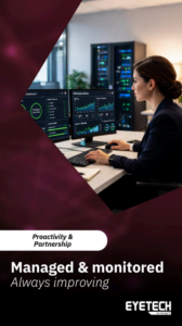 Real‑time IT monitoring dashboard used as part of Managed IT Services in Malta