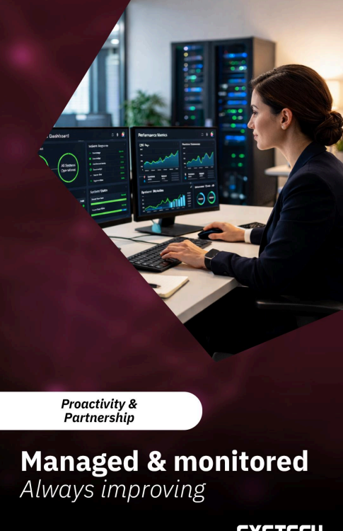 Real‑time IT monitoring dashboard used as part of Managed IT Services in Malta